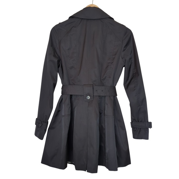 7 for all mankind Black Trench Coat Belted - Picture 4 of 11